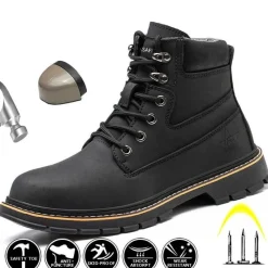 Herren Decor Herrenschuhe-Anti-Ermüdungs-Winter-Industrieschuhe - Bequeme Arbeitsstiefel