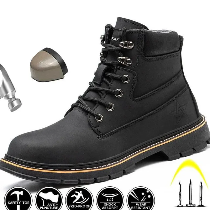 Herren Decor Herrenschuhe-Anti-Ermüdungs-Winter-Industrieschuhe - Bequeme Arbeitsstiefel