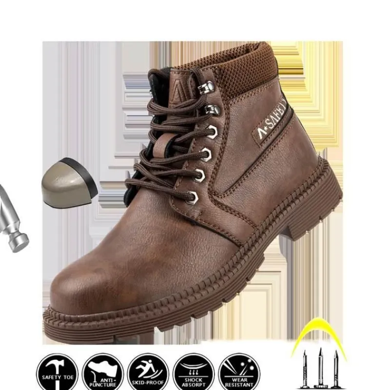 Herren Decor Herrenschuhe-Anti-Ermüdungs-Winter-Industrieschuhe - Bequeme Arbeitsstiefel
