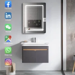 The Blissful Bath Badezimmer-Anti-Fog LED Wall Mirror - Smart Bathroom Mirror Design