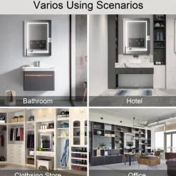 The Blissful Bath Badezimmer-Anti-Fog LED Wall Mirror - Smart Bathroom Mirror Design