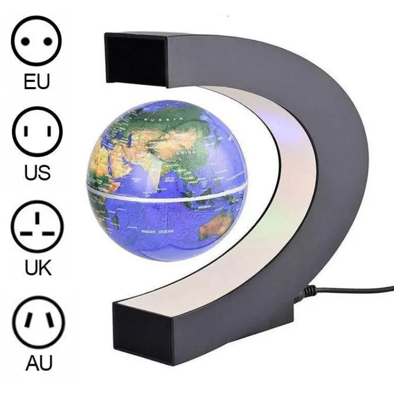 The Gilded Nest Beleuchtung-Antigravity Floating Globe LED Lampe - Einzigartiges Wohndekor