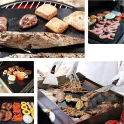Adventure Basecamp Camping Im Freien|Outdoor-Artikel-Antihaftbeschichtete BBQ-Grillmatte - Wiederverwendbare Grillabdeckung
