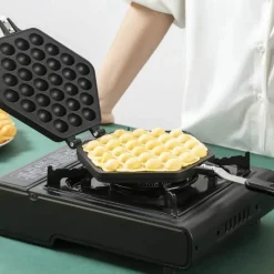 The Culinary Kit Küche & Esszimmer-Antihaftbeschichtete Bubble Egg Waffeleisenpfanne