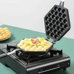 The Culinary Kit Küche & Esszimmer-Antihaftbeschichtete Bubble Egg Waffeleisenpfanne