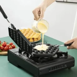 The Culinary Kit Küche & Esszimmer-Antihaftbeschichtete Bubble Egg Waffeleisenpfanne