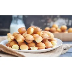 The Culinary Kit Küche & Esszimmer-Antihaftbeschichtete Bubble Egg Waffeleisenpfanne