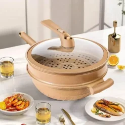 The Culinary Kit Küche & Esszimmer-Antihaftbeschichtete Druckbratpfanne – Ultimatives Küchenkochgeschirr