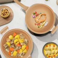 The Culinary Kit Küche & Esszimmer-Antihaftbeschichtete Druckbratpfanne – Ultimatives Küchenkochgeschirr