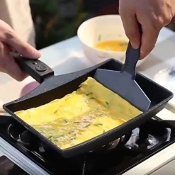 The Culinary Kit Küche & Esszimmer-Antihaftbeschichtete Eierrollpfanne – Kochgeschirr zum einfachen Eierkochen