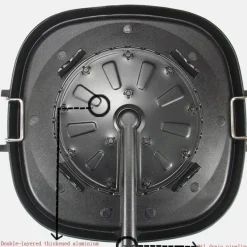 Elegance at the Table Küche & Esszimmer-Antihaftbeschichtete koreanische BBQ-Grillpfanne – doppellagig, für drinnen und draußen