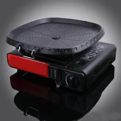 Elegance at the Table Küche & Esszimmer-Antihaftbeschichtete koreanische BBQ-Grillpfanne – doppellagig, für drinnen und draußen