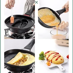 The Culinary Kit Küche & Esszimmer-Antihaftbeschichtete Omurice-Pfanne – Kochgeschirr im japanischen Stil