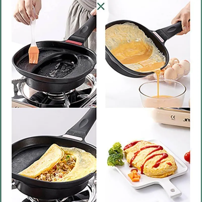 The Culinary Kit Küche & Esszimmer-Antihaftbeschichtete Omurice-Pfanne – Kochgeschirr im japanischen Stil