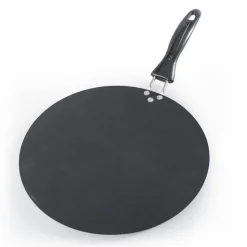 The Culinary Kit Küche & Esszimmer-Antihaftbeschichtete schwarze Pfannkuchenpfanne aus Eisen – langlebiges rundes Kochgeschirr