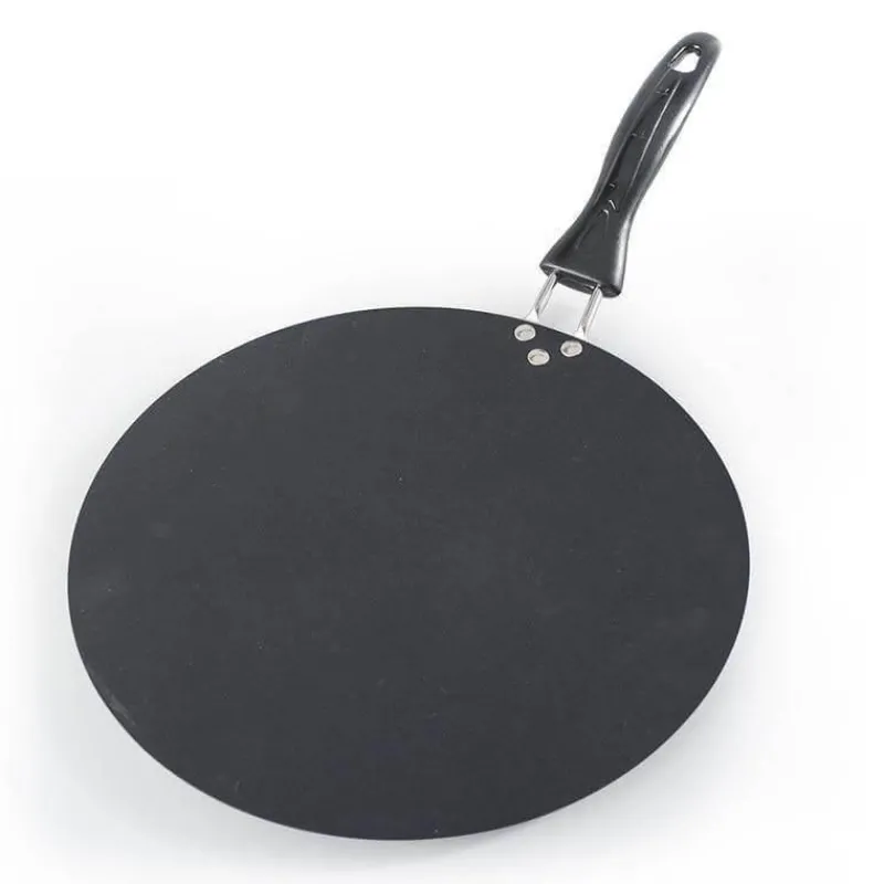 The Culinary Kit Küche & Esszimmer-Antihaftbeschichtete schwarze Pfannkuchenpfanne aus Eisen – langlebiges rundes Kochgeschirr