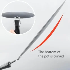 The Culinary Kit Küche & Esszimmer-Antihaftbeschichtete schwarze Pfannkuchenpfanne aus Eisen – langlebiges rundes Kochgeschirr