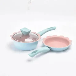 Elegance at the Table Küche & Esszimmer-Antihaftbeschichteter Babynahrungstopf – 16 cm großer Kochtopf aus Maifan-Stein