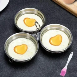 The Culinary Kit Küche & Esszimmer-Antihaftbeschichteter Eierbereiter in Herzform – einfach zu verwendender Keksbereiter