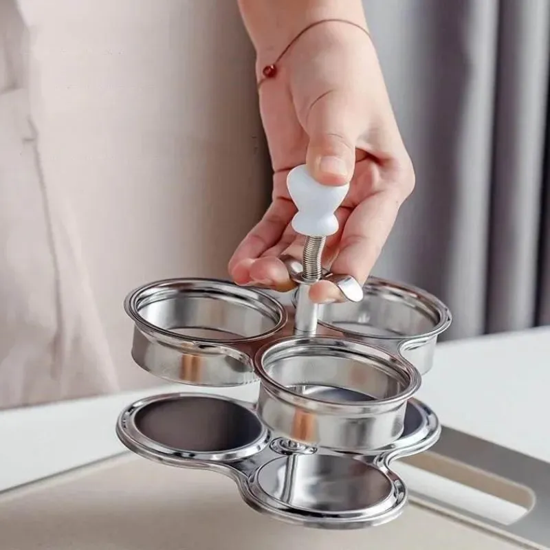 Tom Küche & Esszimmer-Antihaftbeschichteter Eierkocher aus Edelstahl. Müheloses Pochieren von Eiern