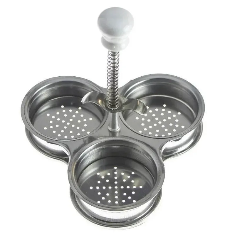 Tom Küche & Esszimmer-Antihaftbeschichteter Eierkocher aus Edelstahl. Müheloses Pochieren von Eiern