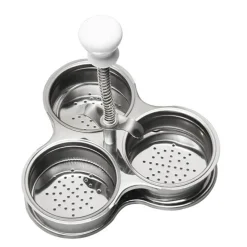 Tom Küche & Esszimmer-Antihaftbeschichteter Eierkocher aus Edelstahl. Müheloses Pochieren von Eiern