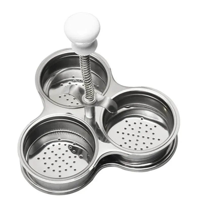 Tom Küche & Esszimmer-Antihaftbeschichteter Eierkocher aus Edelstahl. Müheloses Pochieren von Eiern