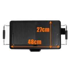 Deco Küche & Esszimmer-Antihaftbeschichteter Elektrogrill für den Innenbereich – rauchfreies, einfaches Kochgerät