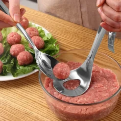 The Culinary Kit Küche & Esszimmer-Antihaftbeschichteter Fleischbällchen-Löffel – Easy Cook Küchenwerkzeug