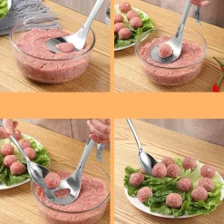 The Culinary Kit Küche & Esszimmer-Antihaftbeschichteter Fleischbällchen-Löffel – Easy Cook Küchenwerkzeug
