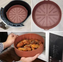 The Culinary Kit Küche & Esszimmer-Antihaftbeschichteter Luftfritteusenkorb – wiederverwendbares Kochzubehör für einfaches Kochen