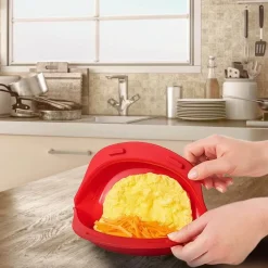 The Culinary Kit Küche & Esszimmer-Antihaftbeschichteter Omelett-Maker für die Mikrowelle – Eierkocher