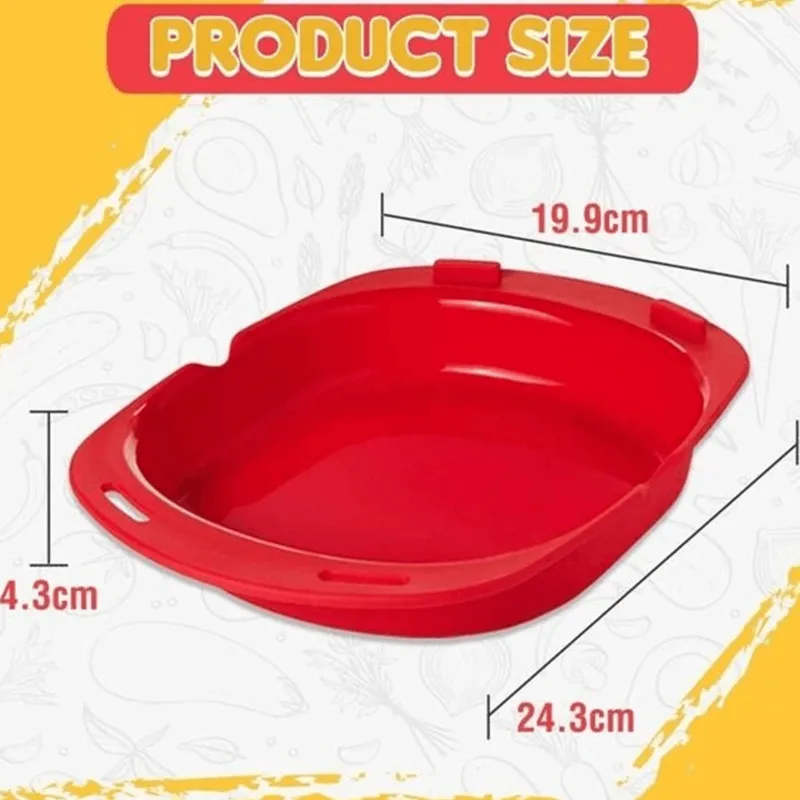 The Culinary Kit Küche & Esszimmer-Antihaftbeschichteter Omelett-Maker für die Mikrowelle – Eierkocher