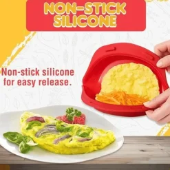 The Culinary Kit Küche & Esszimmer-Antihaftbeschichteter Omelett-Maker für die Mikrowelle – Eierkocher