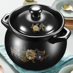 Elegance at the Table Küche & Esszimmer-Antihaftbeschichteter Schmortopf aus Keramik – vielseitiger Suppentopf für die Hausmannskost