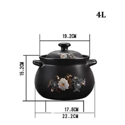 Elegance at the Table Küche & Esszimmer-Antihaftbeschichteter Schmortopf aus Keramik – vielseitiger Suppentopf für die Hausmannskost