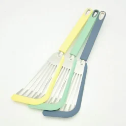 Tom Küche & Esszimmer-Antihaftbeschichteter Silikonspatel – Kochwender aus Stahl