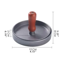 The Culinary Kit Küche & Esszimmer-Antihaftbeschichtetes Hamburger-Presswerkzeug – Easy Meat Burger Maker