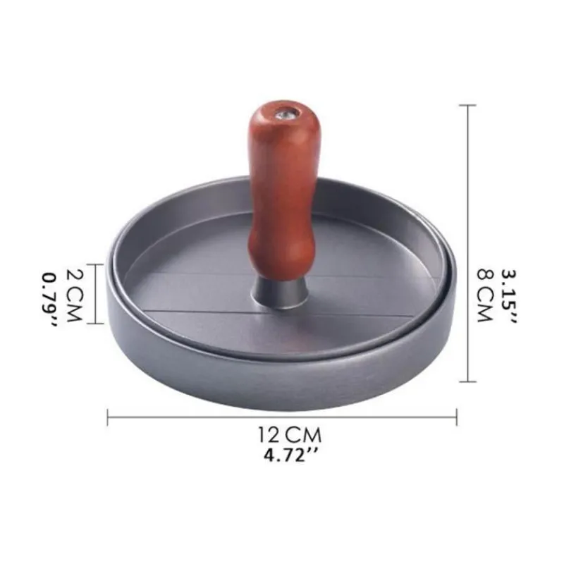 The Culinary Kit Küche & Esszimmer-Antihaftbeschichtetes Hamburger-Presswerkzeug – Easy Meat Burger Maker