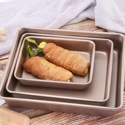 Tom Küche & Esszimmer-Antihaftbeschichtetes Kuchenbackblech aus Karbonstahl, langlebiges Backgeschirr für perfekte Brotformen