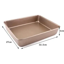 Tom Küche & Esszimmer-Antihaftbeschichtetes Kuchenbackblech aus Karbonstahl, langlebiges Backgeschirr für perfekte Brotformen