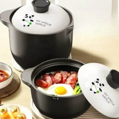 The Culinary Kit Küche & Esszimmer-Antihaft-Bratpfanne im Panda-Design – Kochgeschirr im japanischen Stil