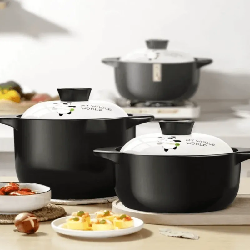 The Culinary Kit Küche & Esszimmer-Antihaft-Bratpfanne im Panda-Design – Kochgeschirr im japanischen Stil