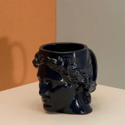 The Decor Haven Küche & Esszimmer-Antike griechische Kopftasse - Keramik Kaffeetasse