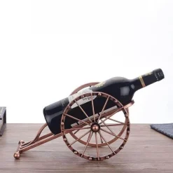 Timeless Touch Küche & Esszimmer-Antiker Kanonen-Weinhalter - Vintage Dekoratives Weinregal