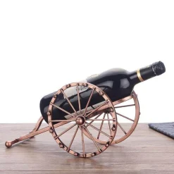 Timeless Touch Küche & Esszimmer-Antiker Kanonen-Weinhalter - Vintage Dekoratives Weinregal