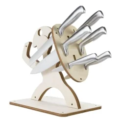 The Culinary Kit Küche & Esszimmer-Antiker Krieger-Messerhalter – einzigartiges dekoratives Küchenaccessoire