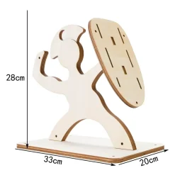 The Culinary Kit Küche & Esszimmer-Antiker Krieger-Messerhalter – einzigartiges dekoratives Küchenaccessoire