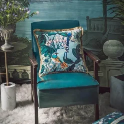 Cozy Cushions Bettzeug-Antiker Samtkissenbezug - Chinesisches Regenwald-Kunstdekor