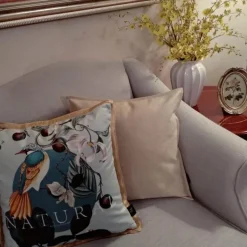 Cozy Cushions Bettzeug-Antiker Samtkissenbezug - Chinesisches Regenwald-Kunstdekor